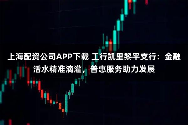 上海配资公司APP下载 工行凯里黎平支行：金融活水精准滴灌，普惠服务助力发展